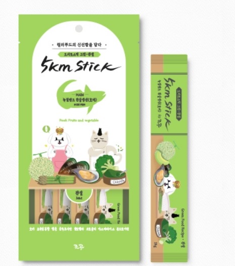5km Stick營養蔬果點心泥-長尾鱈魚-原包裝4入(淺綠)