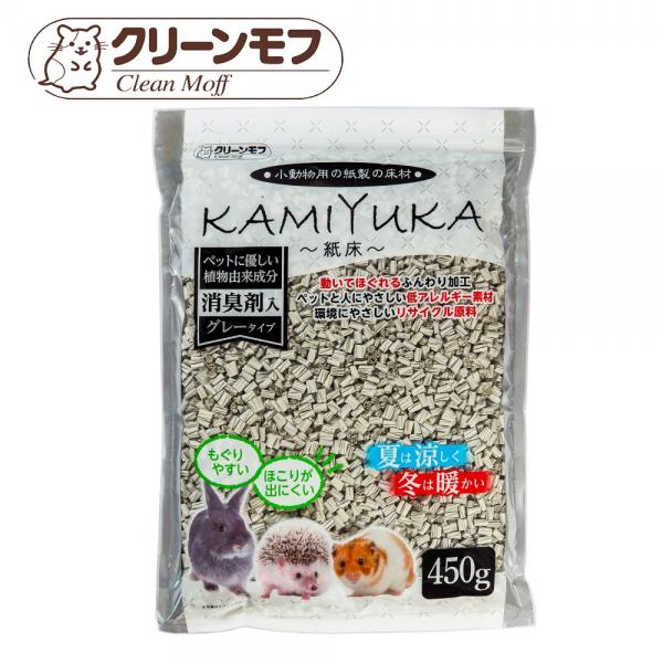 日本 clean one 小動物專用紙床/墊材 450g-灰色(除臭添加)