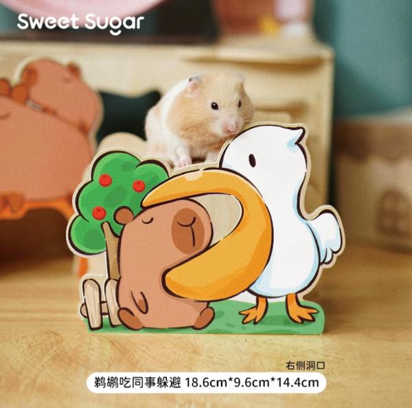 蘇維蘇格-卡皮巴拉系列-鵜鶘吃同事躲避屋