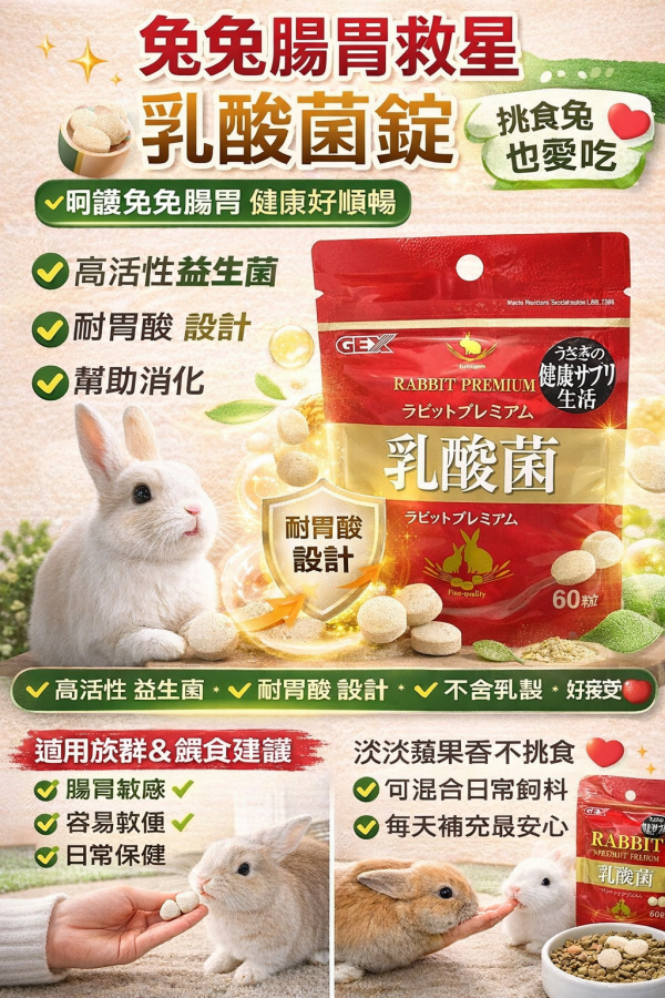 GEX 65593 金牌耐胃酸乳酸菌錠60粒