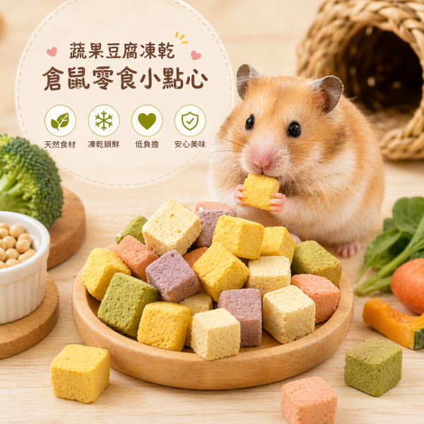 小動物蔬果豆腐凍乾5g
