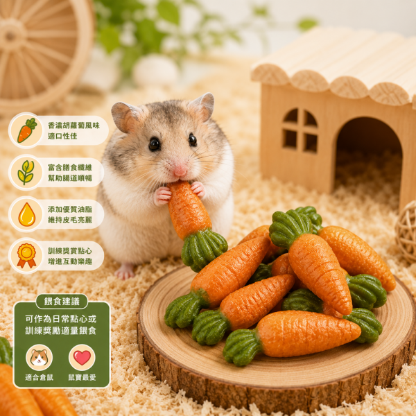 胡蘿蔔菠菜穀物磨牙棒1入