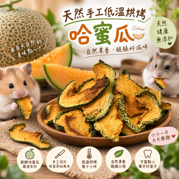 手工限定-低溫烘烤哈蜜瓜乾