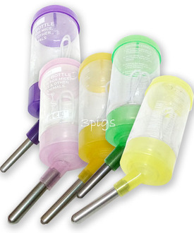 NEWAGE小動物專用彩虹鋼珠水瓶80cc （附扣夾及鐵絲）