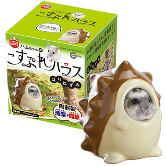 日本MARUKAN刺蝟造型陶瓷屋(小型鼠用)-特價199元