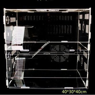 L-B壓克力(雙門)透明雙層籠-40*30*40大號(空籠)