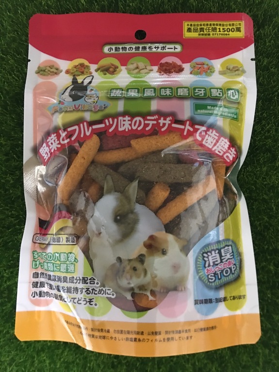 Pet Village鼠兔用綜合美味磨齒棒120g