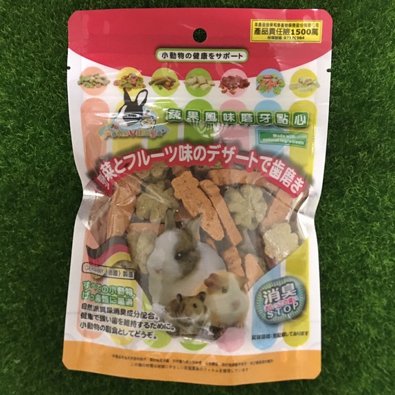 Pet Village綜合蔬果幾合造型磨牙餅120g