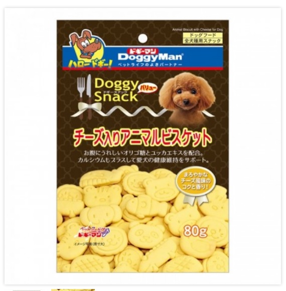 DoggyMan起司動物造型消臭餅乾80g