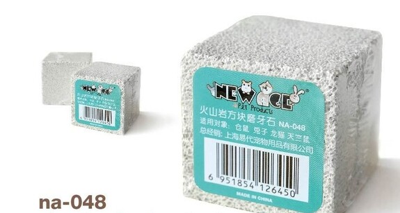 小動物礦物磨牙石-火山方塊