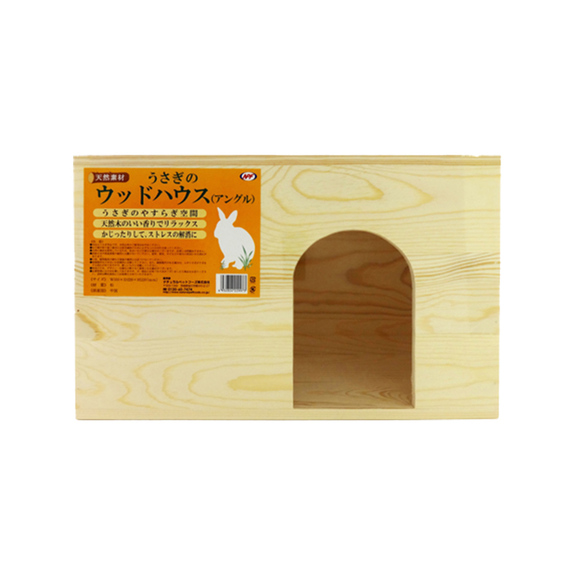 NPF 小寵天然木茶道屋-木屋有底(三個出口)