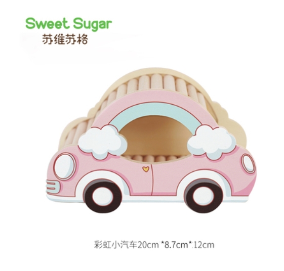 玩具造景-遊樂園系列-彩虹小汽車