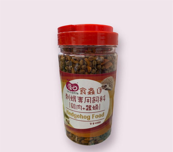 食蟲目-刺蝟專用飼料-雞肉+蠶蛹400g